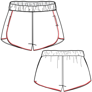 Training short 6812 : Shorts : DAMA : Patrones Industriales de Moda