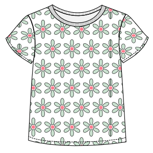 patterned t shirts ladies