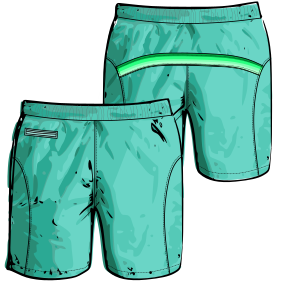 Fashion sewing patterns for MEN Shorts Swimwear 7666