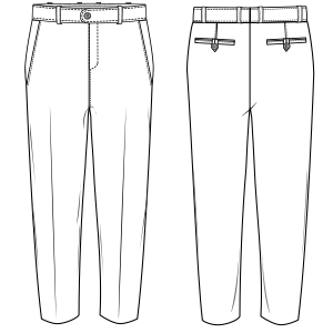 Pantalon sastre 3041 : Pantalones : HOMBRES : Patrones Industriales de Moda