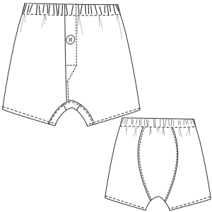 Easy dress patterns for crochet Underware 796 MEN Underwear
