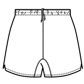 Moldes de confeccion para HOMBRES Shorts Short Futbol 7400