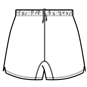 Moldes de confeccion para Short Futbol 7400