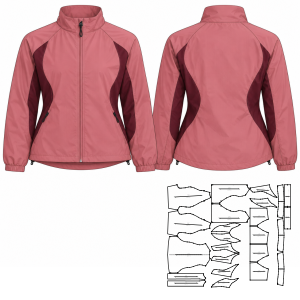 Moldes de confeccion para DAMAS Camperas Chaqueta 10467