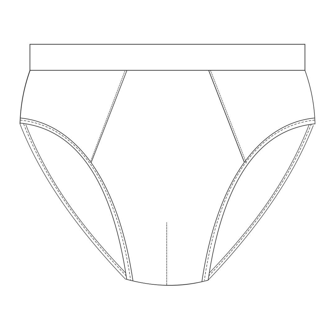Patrones Ropa interior Hombres - Descarga PDF y DXF